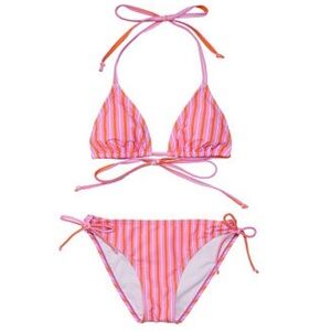 Snapper Rock Stripy Triangle Teen Bikini 14